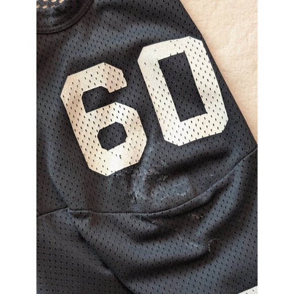 Champion Vintage 70s Blakc Nylon Football Jersey Classic Americana Sportswear MD - Picture 6 of 10